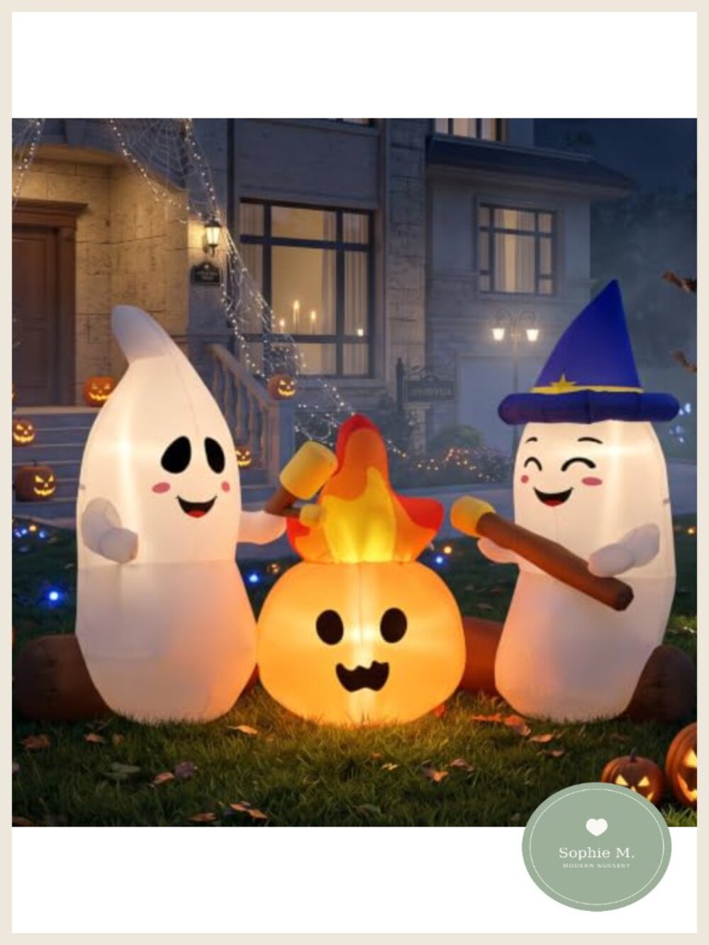 6 FT Halloween Inflatable Ghosts Outdoor Blow Up Yard Decoration